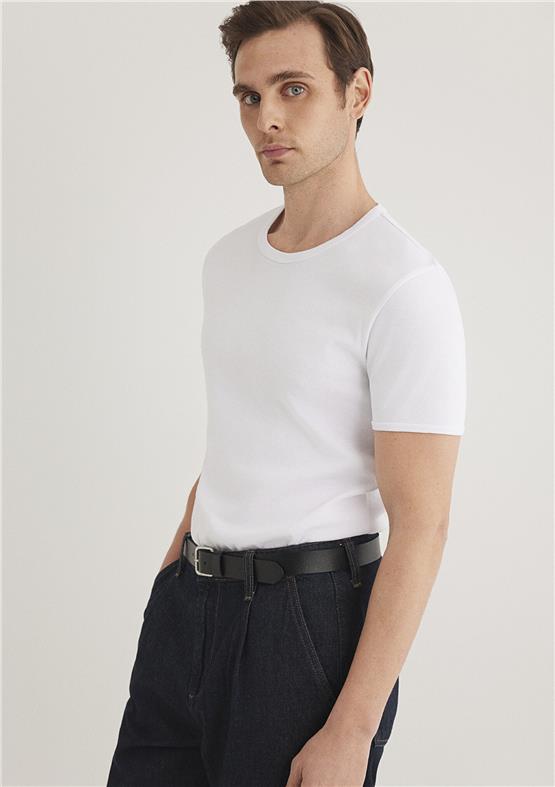 Mavi 063747-620 Erkek Beyaz T-Shirt