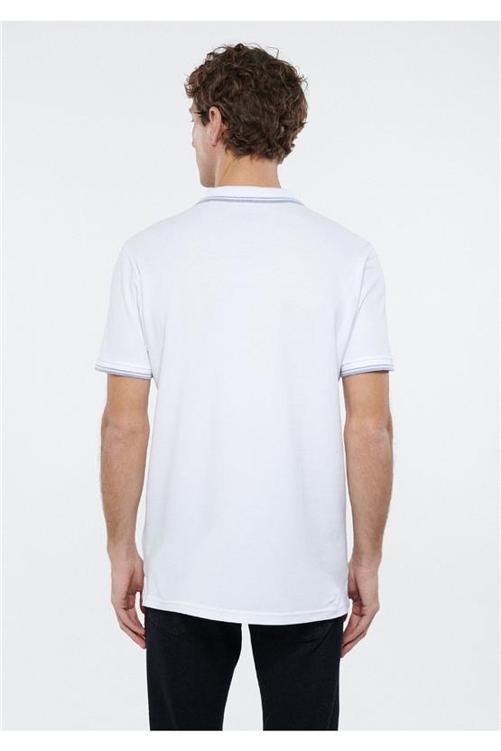 Mavi 064164-27879 Polo Beyaz Erkek T-Shirt