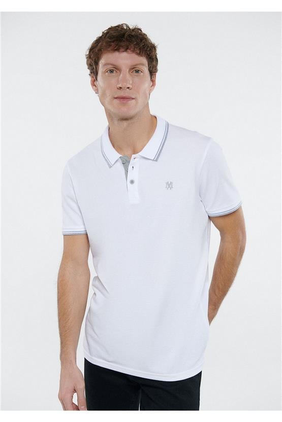 Mavi 064164-27879 Polo Beyaz Erkek T-Shirt