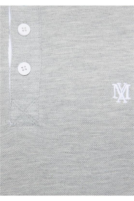 Mavi 064164-28387 Polo Açık Gri Melanj Erkek T-Shirt