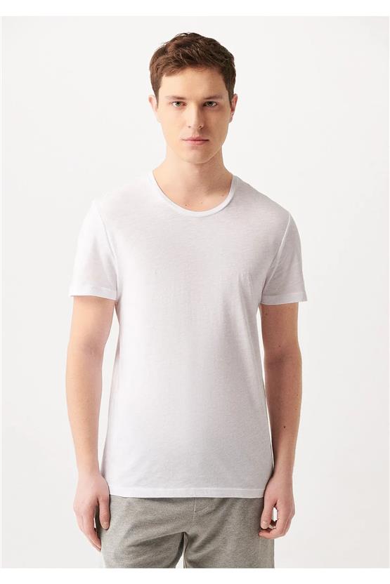 Mavi 064681-620 Beyaz Erkek T-Shirt
