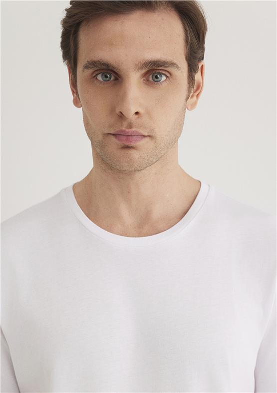 Mavi 0655720 Erkek T-Shirt Beyaz