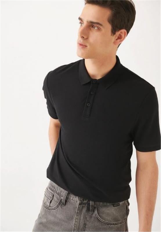 Mavi 066157-900 Polo Siyah Erkek T-Shirt
