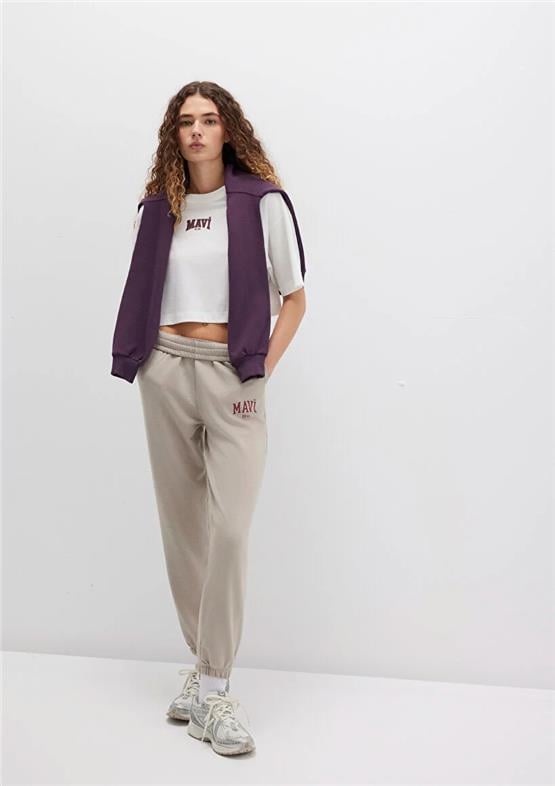 Mavı K26 M1010757-70112 Cakmaktası Grı Kadın Straıght Esofman Alt