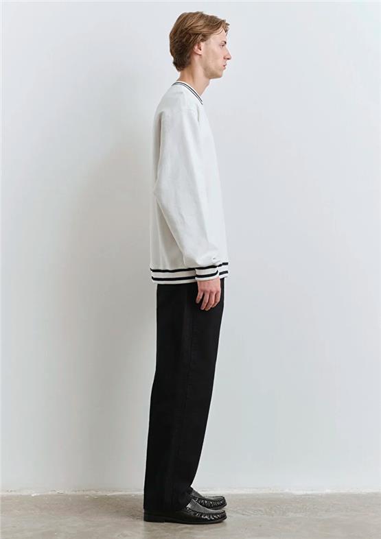 Mavı K26 M1S10421-80196 Acık Grı Melanj Kadın Mavı Logo Baskılı Tam Fermuarlı Oversıze Sweatshırt