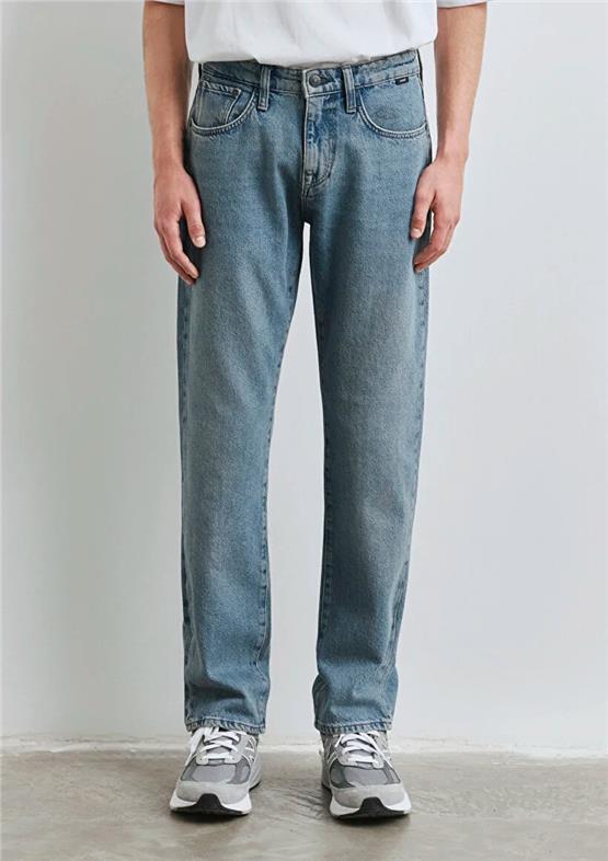 Mavı M0010039-90630 Lısbon Dusty Mıd Blue Street Denım Erkek Loose Denım Pantolon