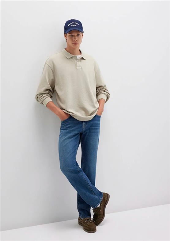 Mavı M0010039-90818 Lısbon Shaded Vıntage Classıc Comfort Erkek Loose Denım Pantolon