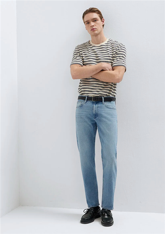 Mavı M0010172-A1718 London Mıd Used Street Denım Erkek Tapered Denım Pantolon