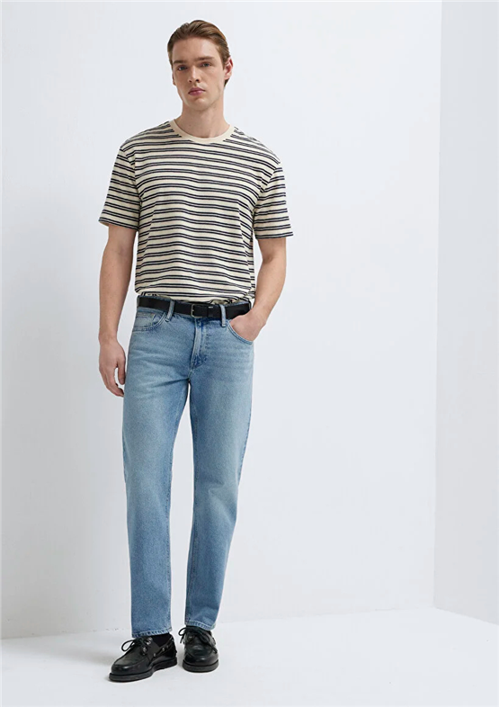 Mavı M0010172-A1718 London Mıd Used Street Denım Erkek Tapered Denım Pantolon