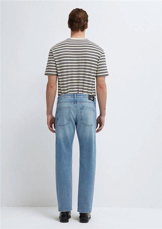 Mavı M0010172-A1718 London Mıd Used Street Denım Erkek Tapered Denım Pantolon