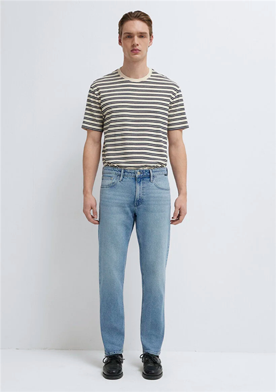 Mavı M0010172-A1718 London Mıd Used Street Denım Erkek Tapered Denım Pantolon