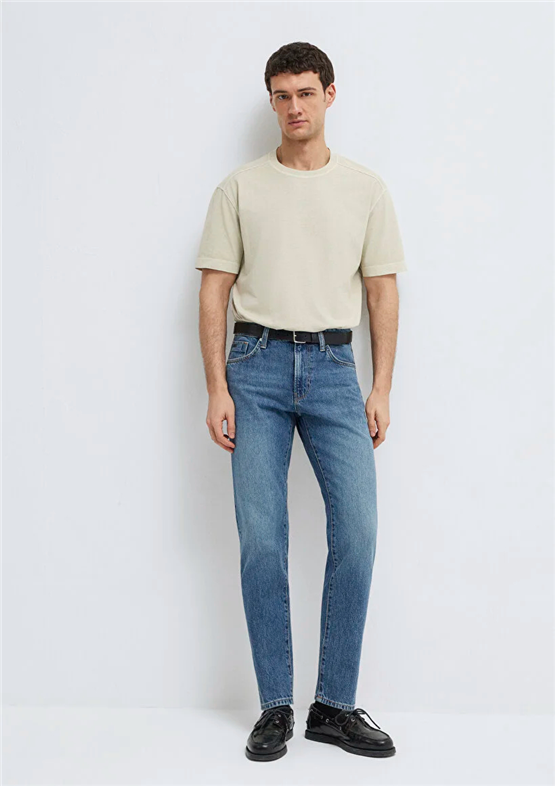 Mavı M0010172-A1724 London Mıd Used Classıc Denım Erkek Tapered Denım Pantolon