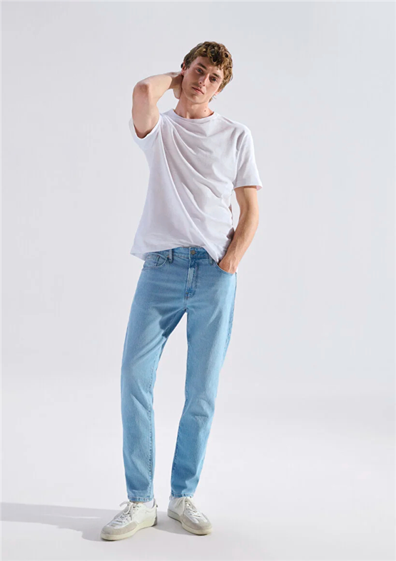 Mavı M0010172-A3259 London Bleach Classıc Comfort Erkek Tapered Denım Pantolon
