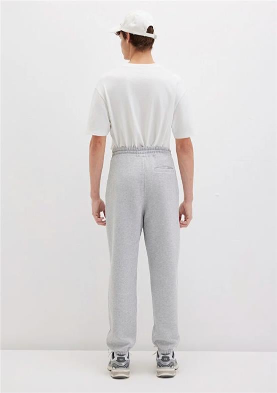 Mavı M0010207-80018 Grı Melanj Erkek Mavı Baskılı Bol Kesım Esofman Alt