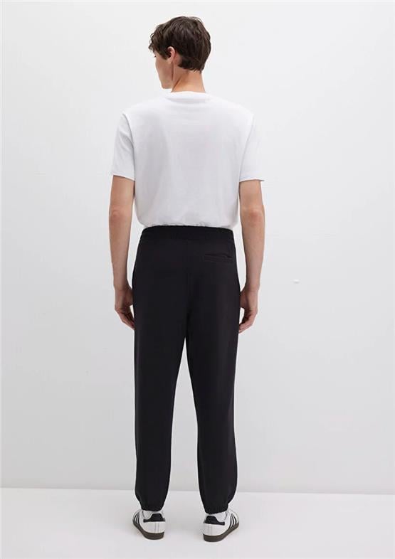 Mavı M0010207-900 Sıyah Erkek Loose Mavı Baskılı Esofman Altı