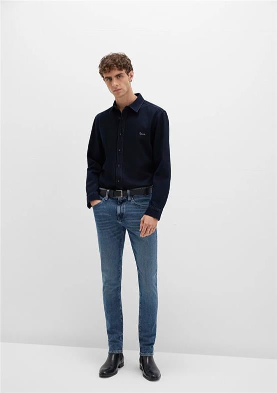 Mavı M001070-90983 Kvnc Foggy Blue Mavı Black Erkek Skınny Denım Pantolon