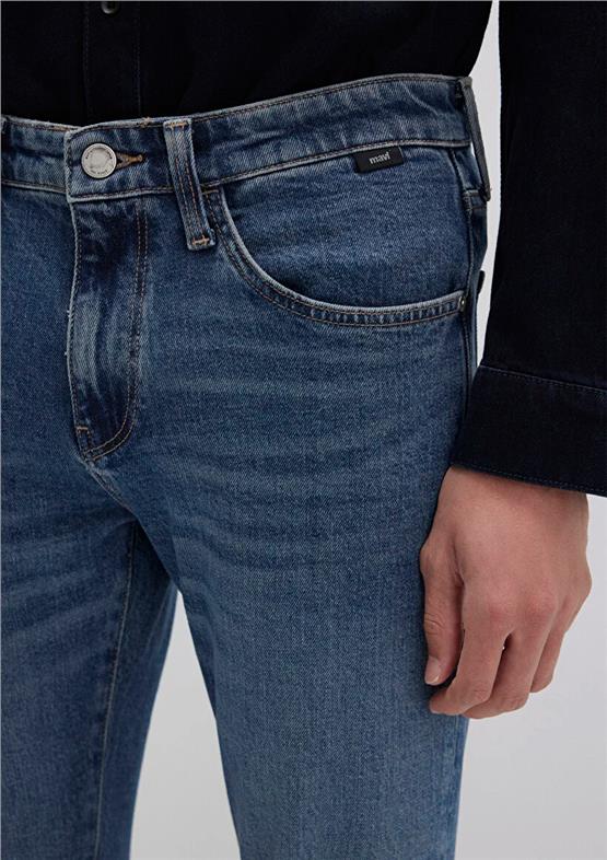 Mavı M001070-90983 Kvnc Foggy Blue Mavı Black Erkek Skınny Denım Pantolon