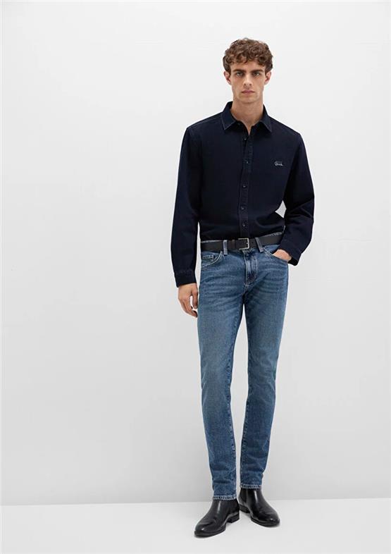 Mavı M001070-90983 Kvnc Foggy Blue Mavı Black Erkek Skınny Denım Pantolon