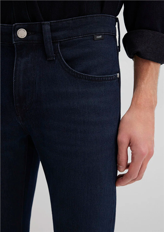 Mavı M001070-91239 Kvnc Dark Mıdnıght Mavı Black Erkek Skınny Denım Pantolon