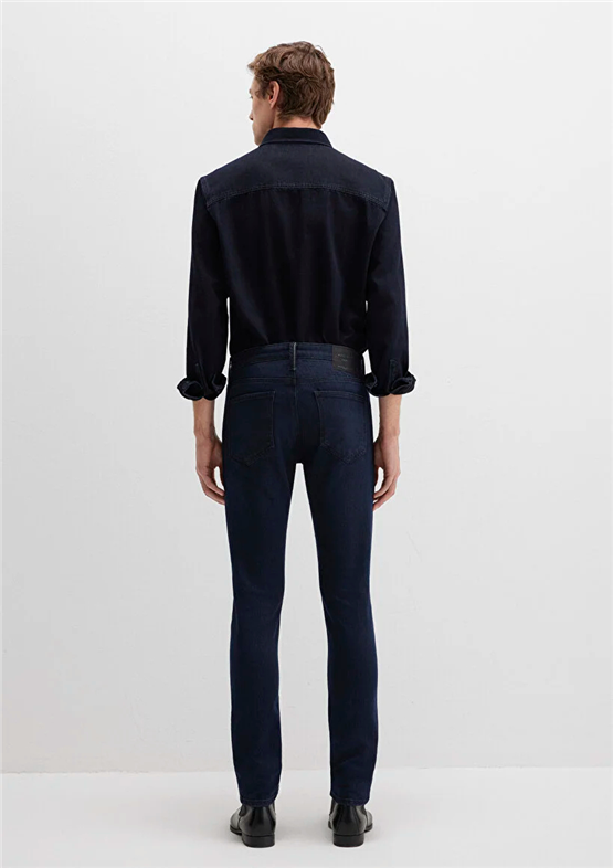 Mavı M001070-91239 Kvnc Dark Mıdnıght Mavı Black Erkek Skınny Denım Pantolon