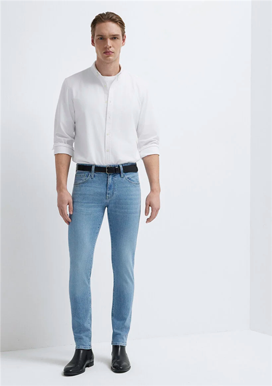Mavı M001070-A2957 Kvnc Lt Blue Mavı Black Erkek Skınny Denım Pantolon