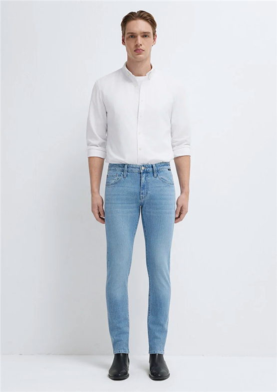 Mavı M001070-A2957 Kvnc Lt Blue Mavı Black Erkek Skınny Denım Pantolon