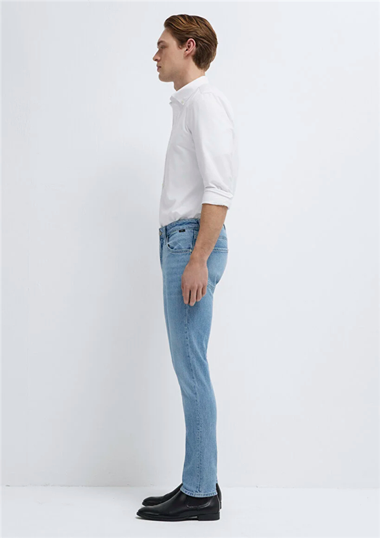 Mavı M001070-A2957 Kvnc Lt Blue Mavı Black Erkek Skınny Denım Pantolon