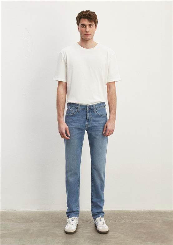 Mavi M0035183710 Marcus Lt Premium Blue Erkek Slim Straight Denim Pantolon