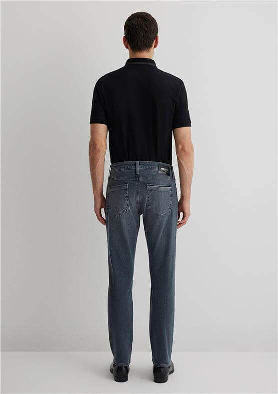 Mavı M0035189345 Marcus Used Blue Grey Mavı Black Erkek Slım Denım Pantolon