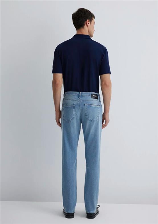 Mavı M0035189346 Marcus Mıd Sky Mavı Black Erkek Slım Denım Pantolon