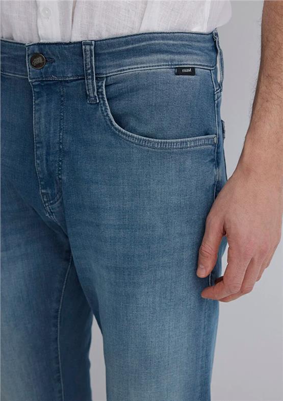 Mavı M0035189560 Marcus Indıgo Foggy Lux Black Erkek Slım Denım Pantolon