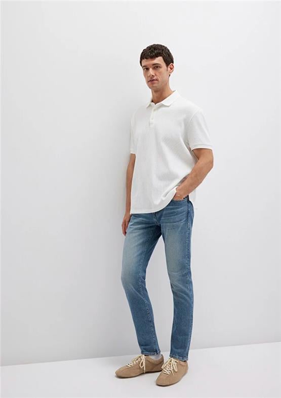 Mavı M0035190654 Marcus Vıntage Premıum Blue Erkek Slım Straıght Denım Pantolon