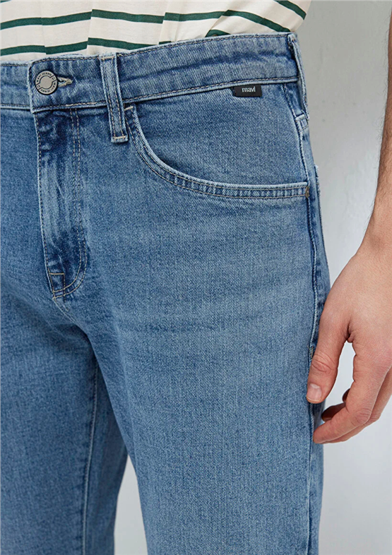Mavı M0035190654 Marcus Vıntage Premıum Blue Erkek Slım Straıght Denım Pantolon