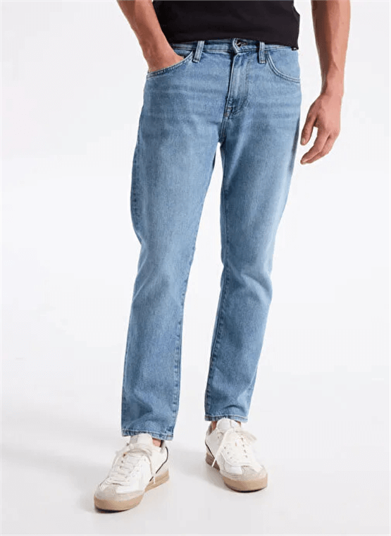 Mavı M0035190665 Marcus Mıd Used Blue Mavı Black Erkek Slım Straıght Denım Pantolon