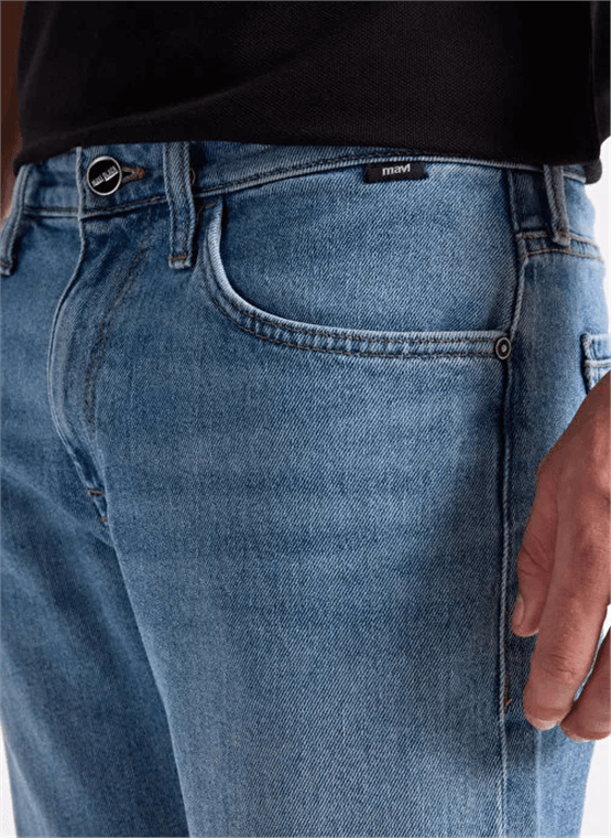 Mavı M0035190665 Marcus Mıd Used Blue Mavı Black Erkek Slım Straıght Denım Pantolon