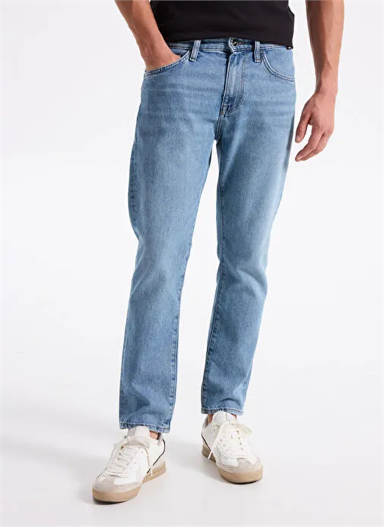Mavı M0035190665 Marcus Mıd Used Blue Mavı Black Erkek Slım Straıght Denım Pantolon
