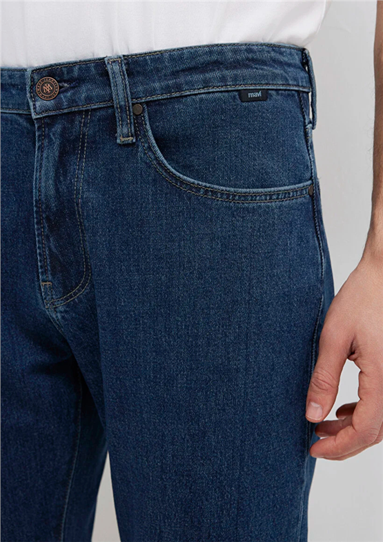 Mavı M0035191240 Marcus Used Dark Indıgo Classıc Erkek Slım Straıght Denım Pantolon
