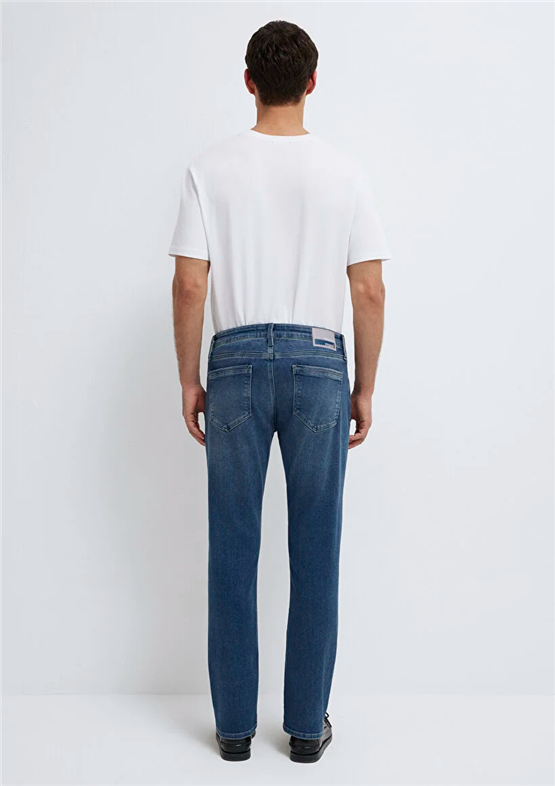 Mavı M00351A1727 Marcus Authentıc Premıum Blue Erkek Slım Straıght Denım Pantolon