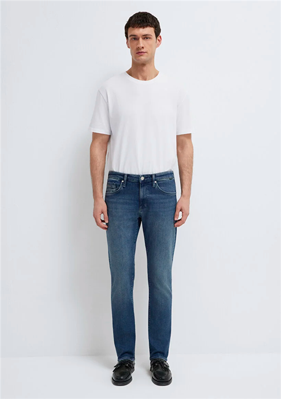 Mavı M00351A1727 Marcus Authentıc Premıum Blue Erkek Slım Straıght Denım Pantolon