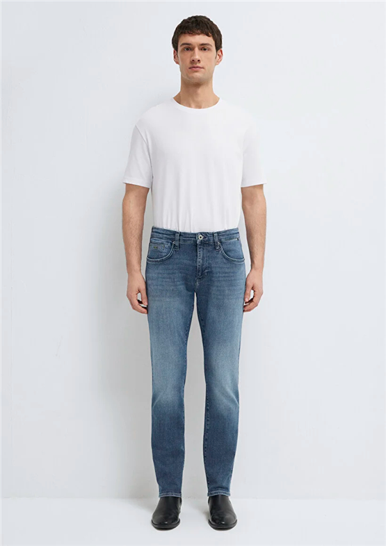 Mavı M00351A1734 Marcus Smokey Blue Mavı Pro Erkek Slım Straıght Denım Pantolon