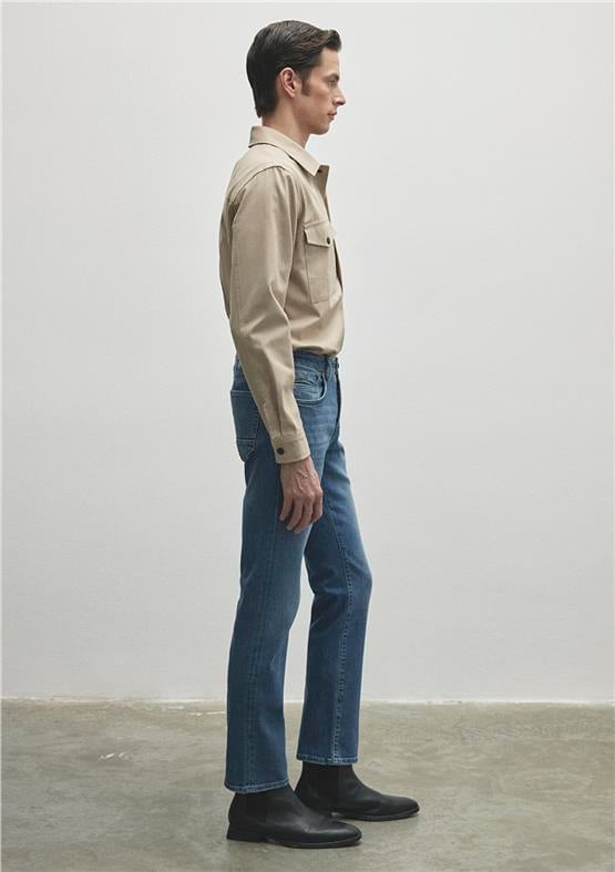 Mavi M0037882874 Martin Lt Shaded Mavi Black Erkek Regular Straight Denim Pantolon