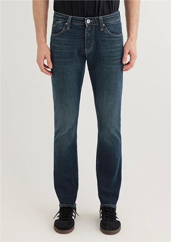 Mavı M0042289339 Jake Dark Mocha Blue Mavı Pro Erkek Skınny Denım Pantolon