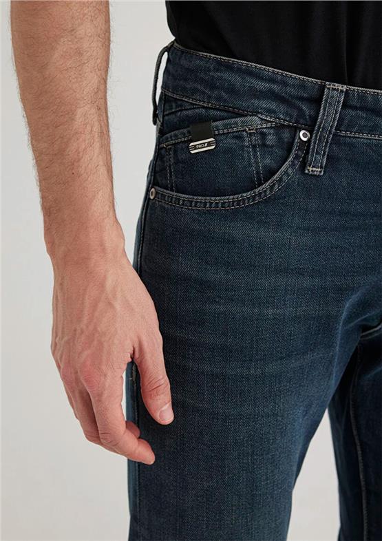 Mavı M0042289339 Jake Dark Mocha Blue Mavı Pro Erkek Skınny Denım Pantolon