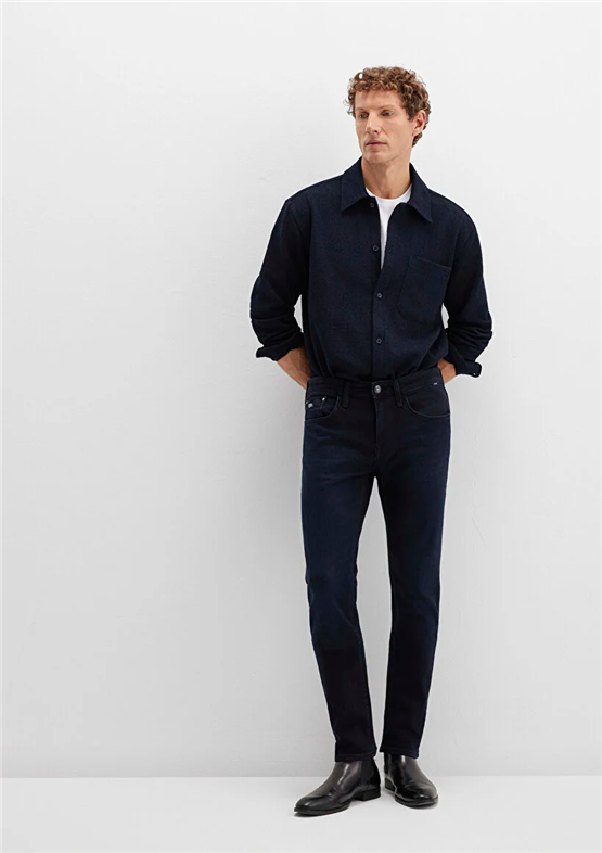 Mavı M0042291241 Jake Deep Mıdnıght Lux Black Erkek Skınny Denım Pantolon