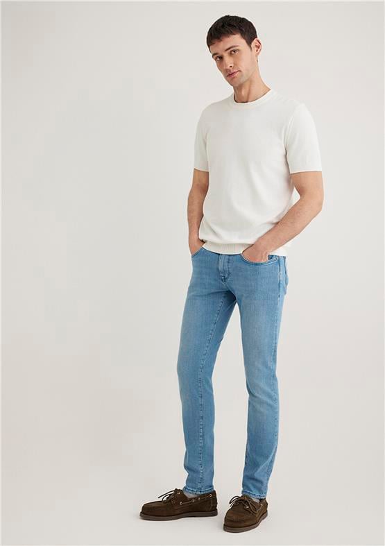 Mavı M0042487837 James Lt Sky Premıum Blue Erkek Skınny Denım Pantolon