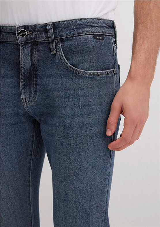 Mavı M0042489342 James Dark Space Blue Mavı Black Erkek Skınny Denım Pantolon