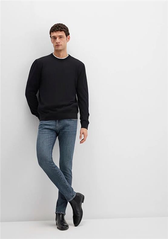 Mavı M0042489342 James Dark Space Blue Mavı Black Erkek Skınny Denım Pantolon