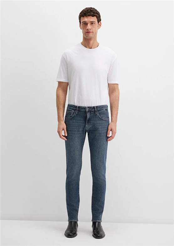 Mavı M0042489342 James Dark Space Blue Mavı Black Erkek Skınny Denım Pantolon