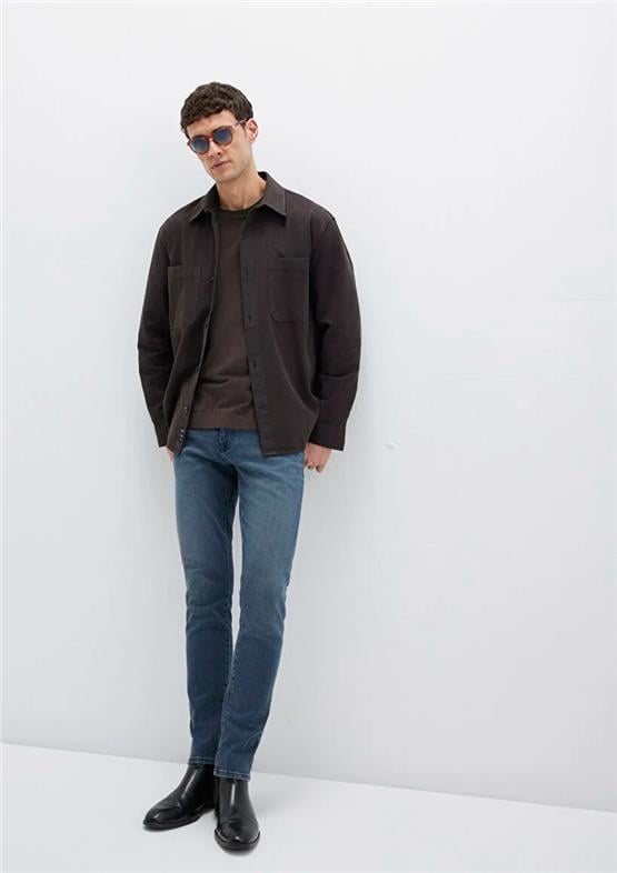 Mavı M0042490667 James Foggy Ink Mavı Black Erkek Skınny Denım Pantolon