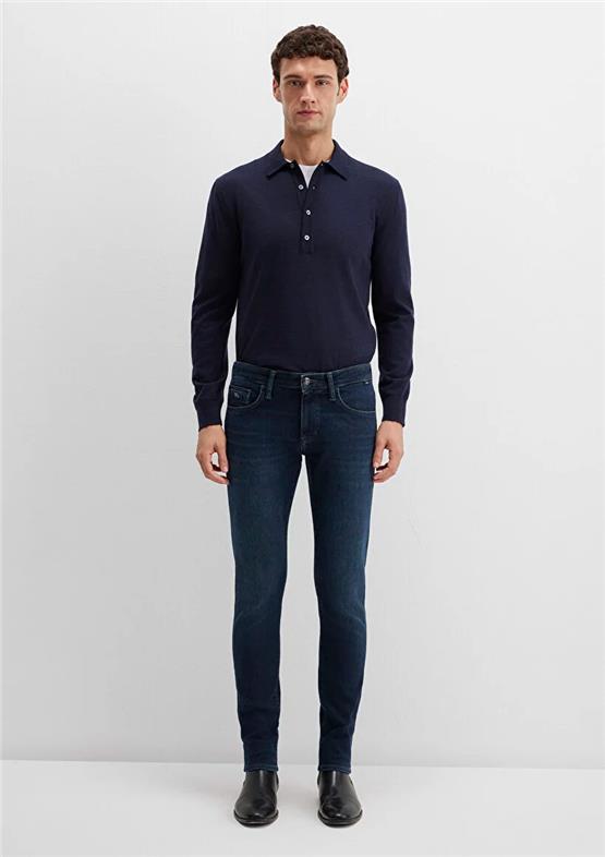 Mavı M0042490825 James Inky Shaded Lux Black Erkek Skınny Denım Pantolon